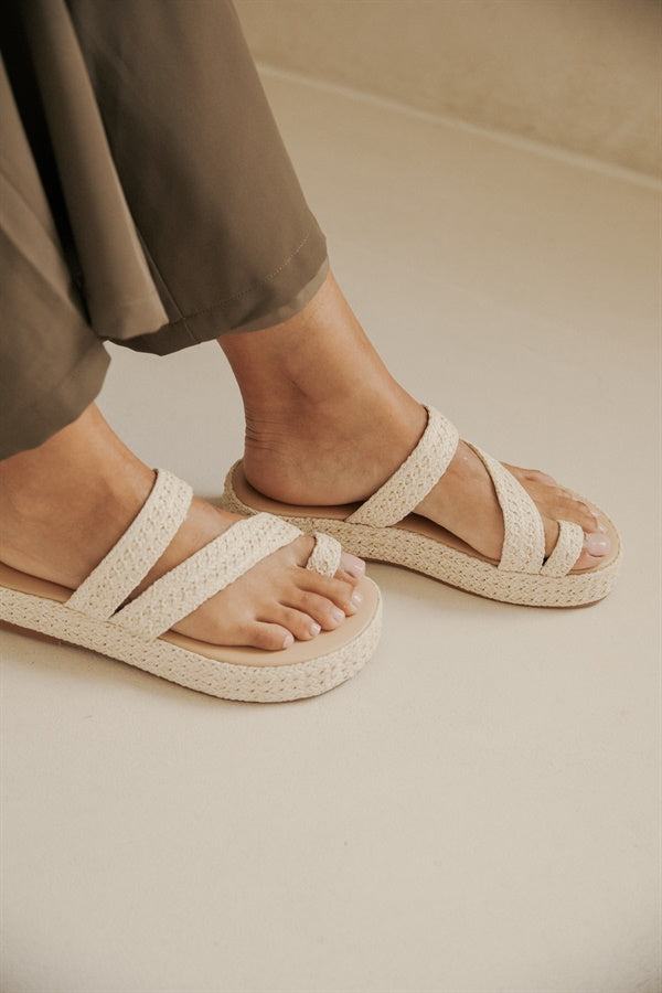 Natural Platform Tiera Platform Sandals
