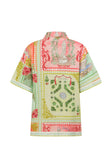 El Jardin Print Button Up Estella Shirt