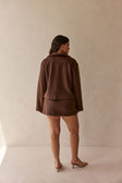 Chocolate Brown A Line Mini Selah Skirt