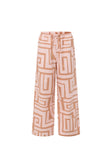 Pink Hellenic Maze Elastic Drawstring Kahli Pants