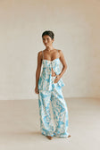 White Floral Adjustable Strappy Lainey Jumpsuit