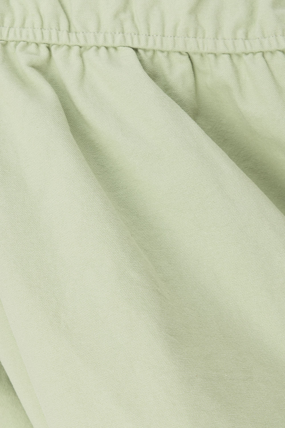 Akel Long Sleeve Flounce Top - Mint, Green