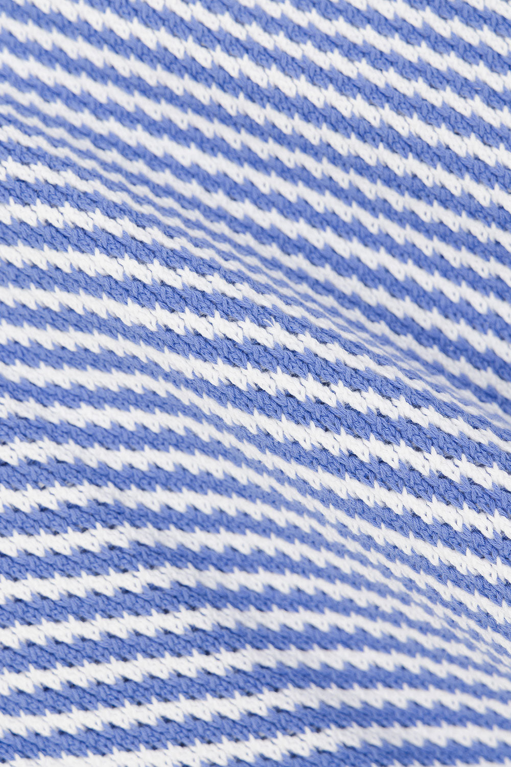 Blue and White Stripe Woven Wrap Billy Top