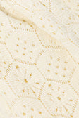 Cream Crochet Knit High Waist Umiko Pants