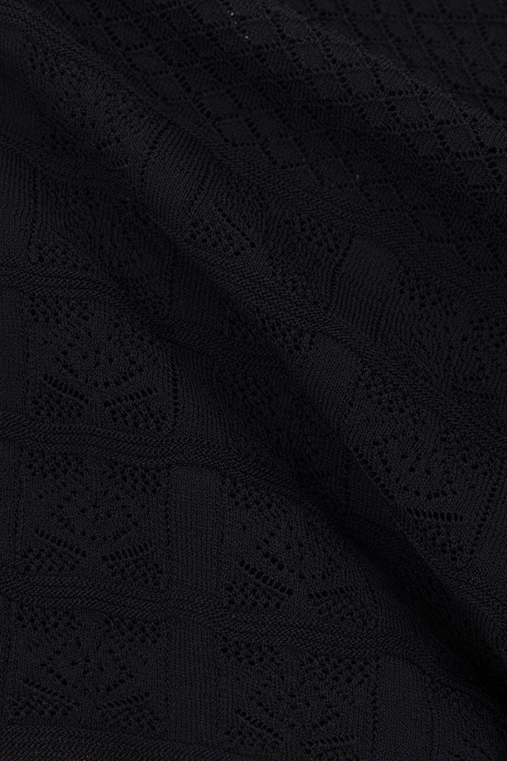Black Crochet Knit Dillan Top