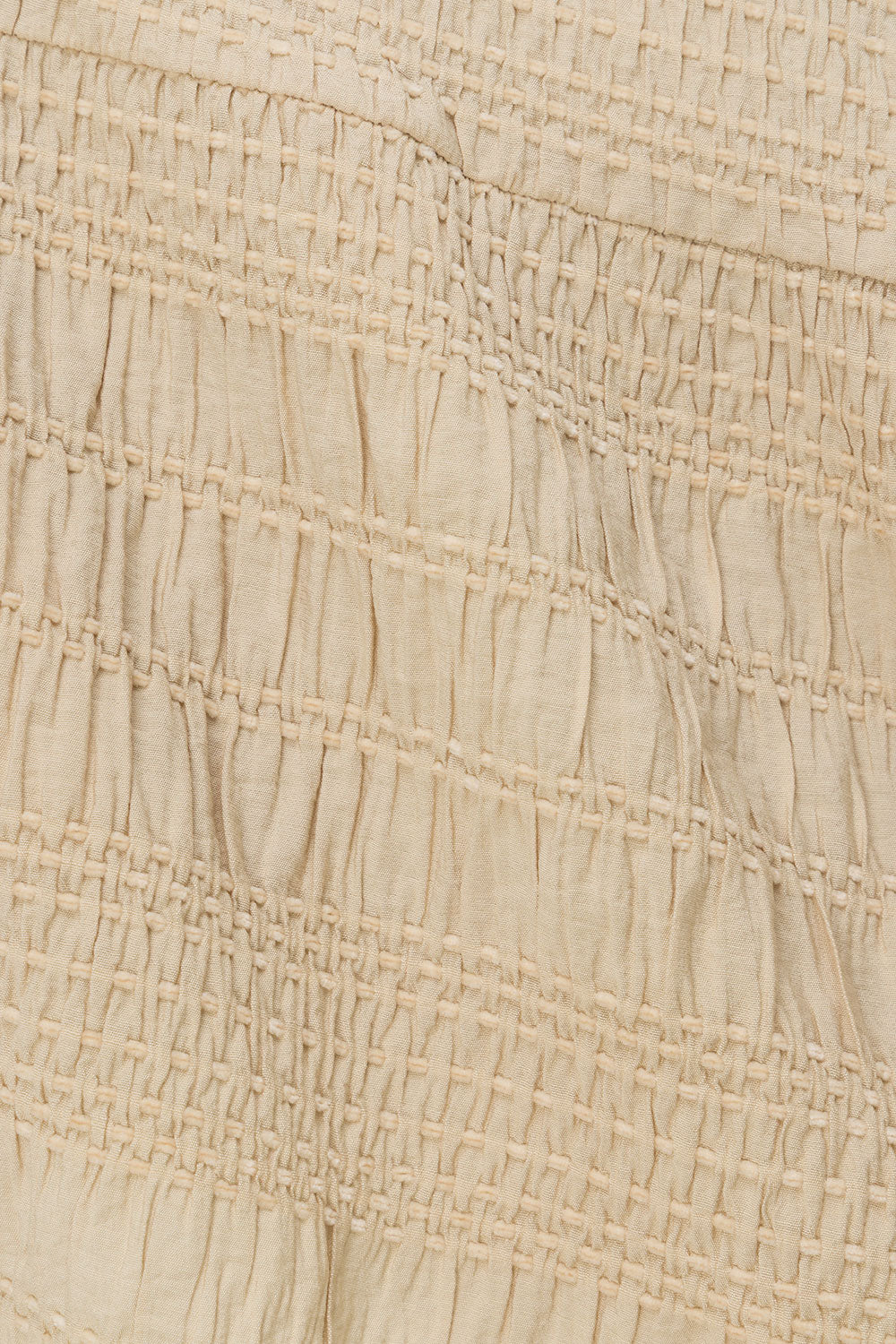 Beige Ruched Strappy Amina Top