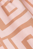 Pink Hellenic Maze Elastic Drawstring Kahli Pants