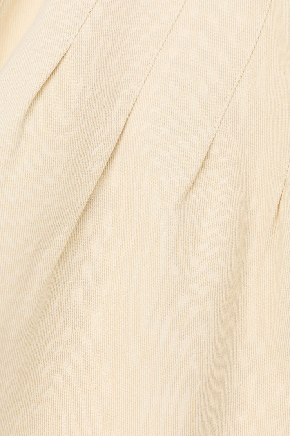Cream Structured Pleated Dart Breezy Top