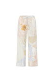 Pink Vintage Bloom Print Elastic Drawstring Oaklynn Pants