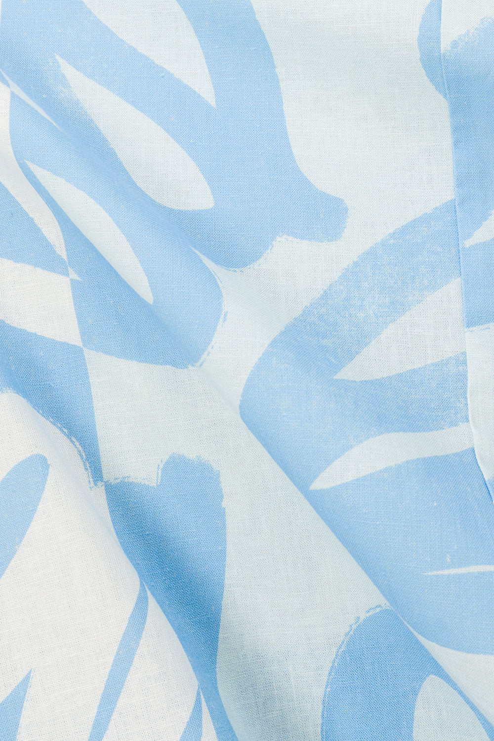 Blue Oceana Curve Print Button Strappy Maxi Jayla Dress