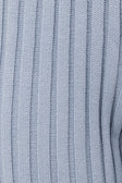 Celine Ribbed Knit Top - Blue