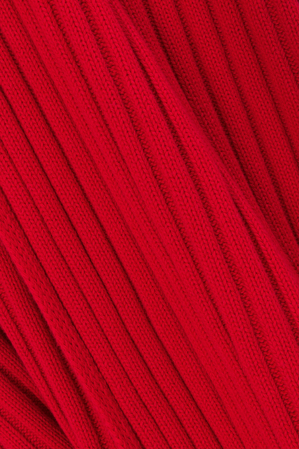 Red Rib Split Maxi Gemini Dress