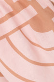 Pink Hellenic Maze Elastic Drawstring Pocket Kira Shorts