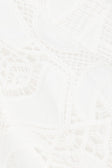 White Embroidered Cutwork Pocket Cielo Shorts