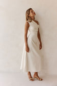 Bridal Cream One Shoulder Maxi Indy Dress