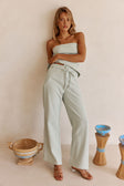 Mint Green Tie Jira Trouser Pants