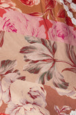 Red Floral Solafleur Print Wrap La Dolce Vita Skirt