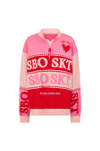 Pink Terry Oversized Vintage 1/4 Zipper Lovina Sweater