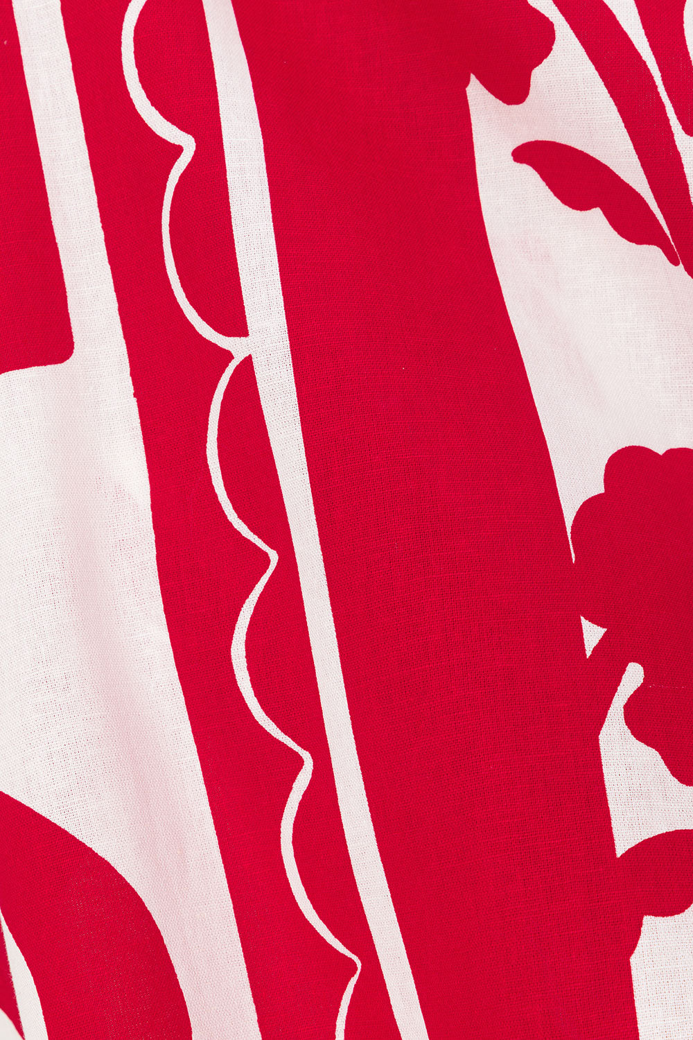 Red Voyage Print Halter A Line Mini Tasmin Dress