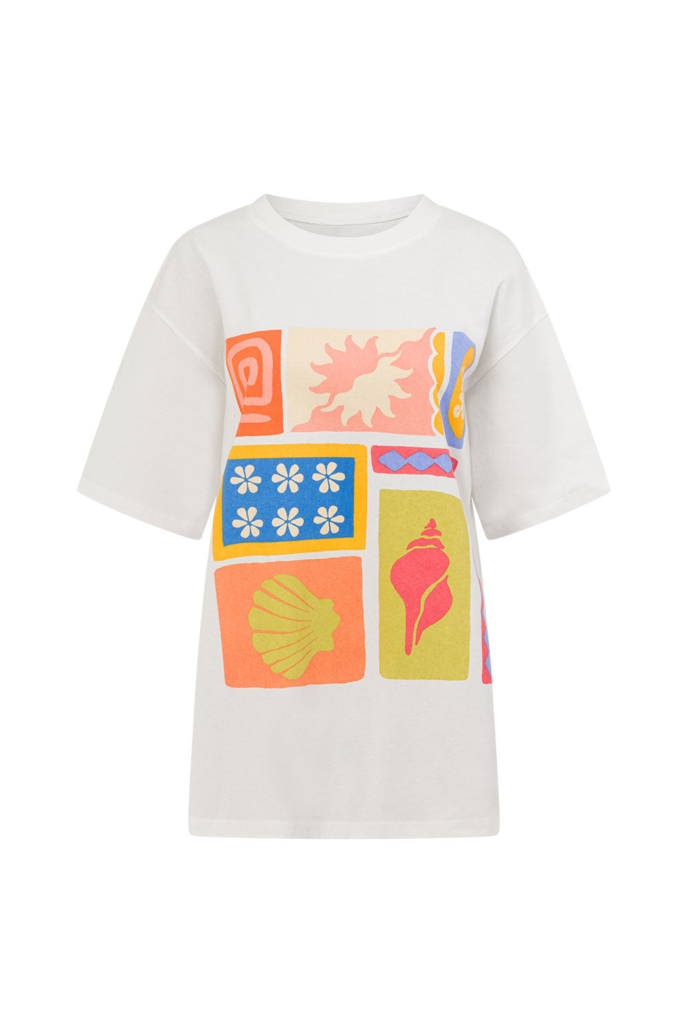 Solis Print Relaxed Cotton Britta T Shirt Top