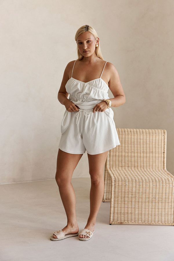 SAMPLE-Octavia Shorts - White