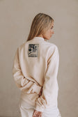 Green and Cream Fleece Oversized Vintage Kilkenny Sweater