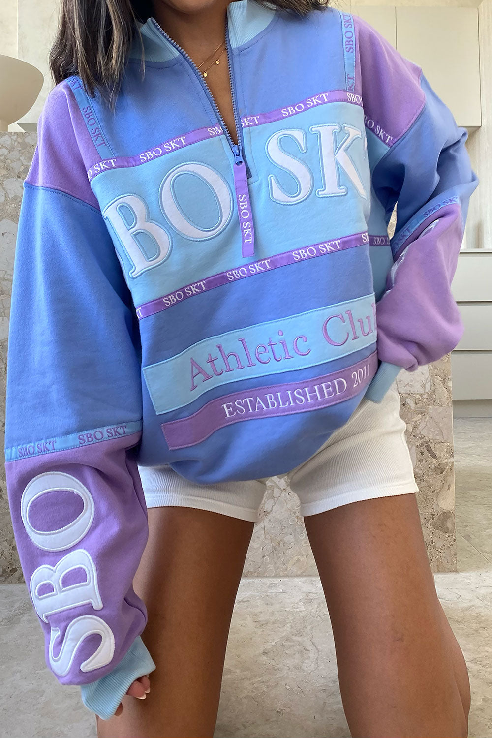 Purple Terry Oversized Vintage Buenos Sweater