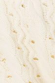 Cream Cable Knit High Waist Wide Leg Elana Pants