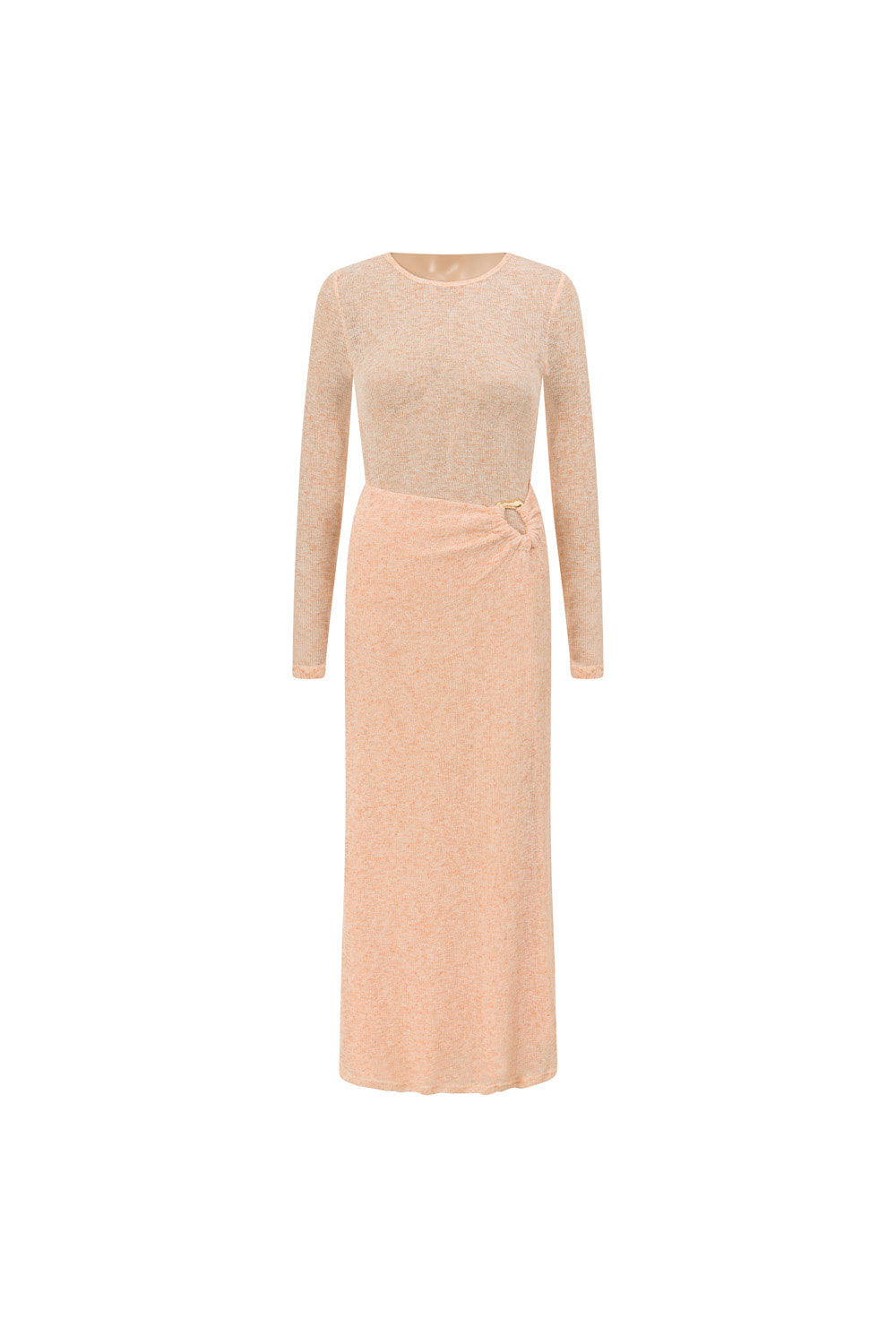 Pink Long Sleeve Maxi Annika Dress