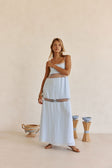 Baby Blue Panel Maxi Tarissa Dress
