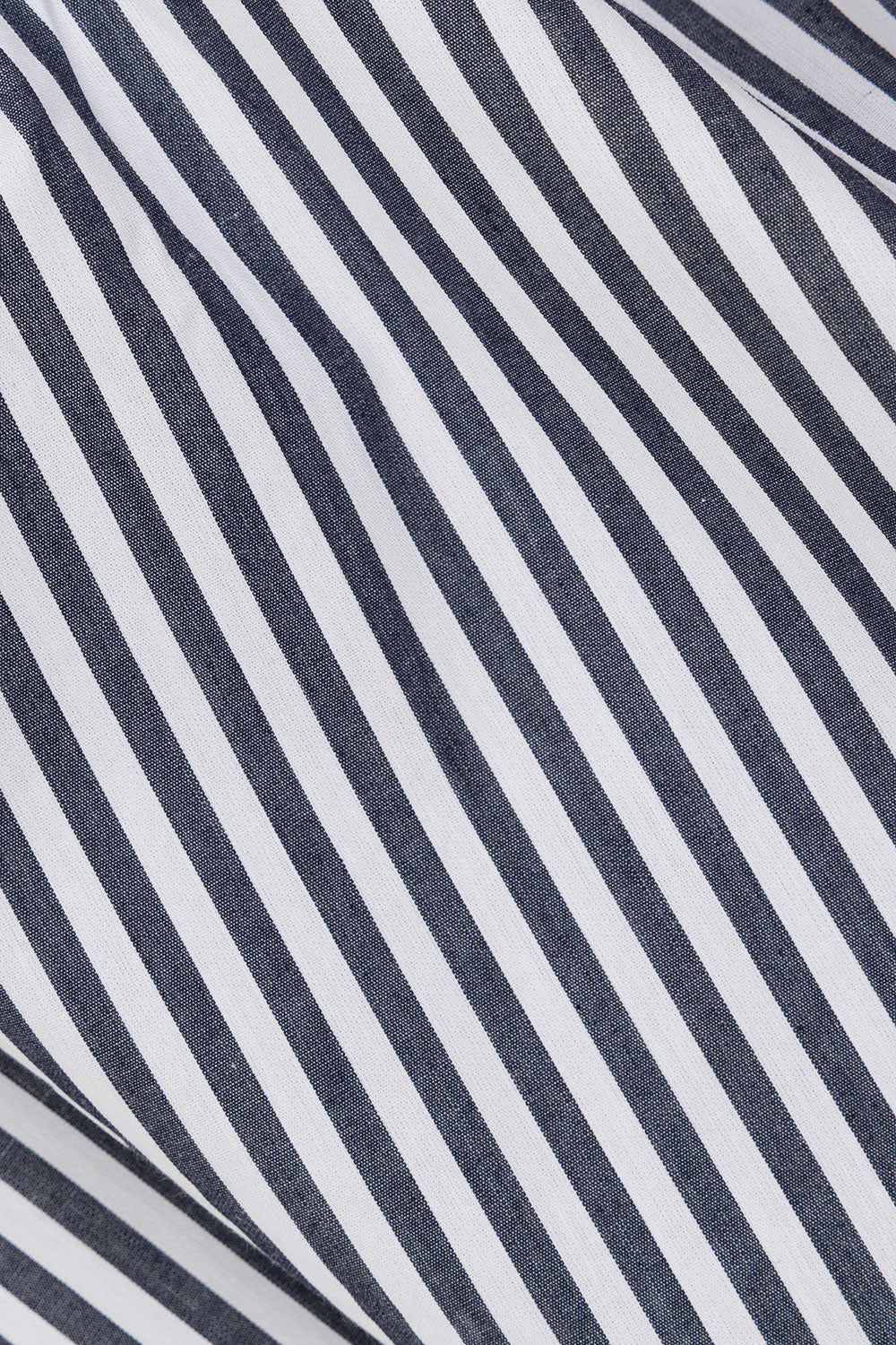 Black and White Stripe Elastic Dalia Shorts