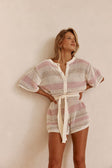 SAMPLE-Easton Playsuit - Cream Stripe