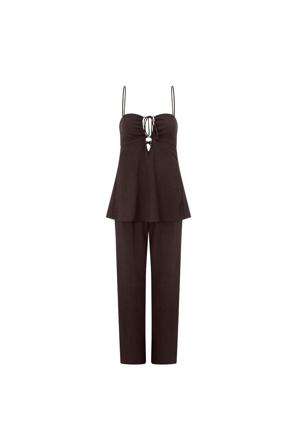 Chocolate Brown Strappy Backless Ashton Jumpsuit