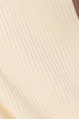 Off White Ribbed Drawstring Cinna Pants