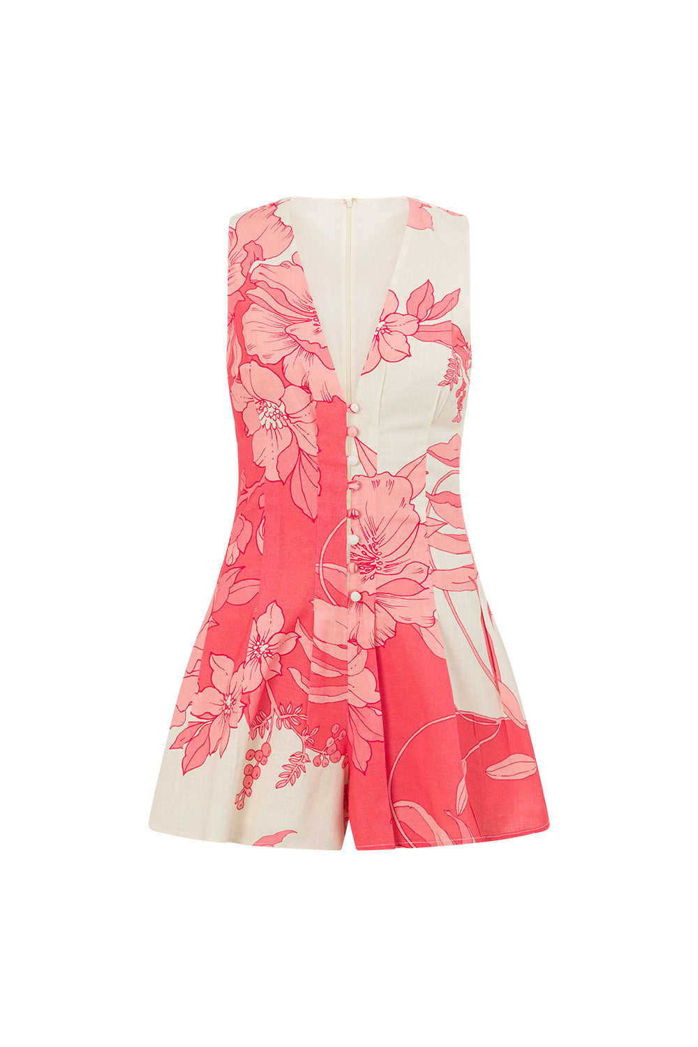 Jade Playsuit  - Flora Sunset