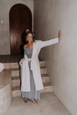 Grey Off Shoulder Maxi Danika Dress