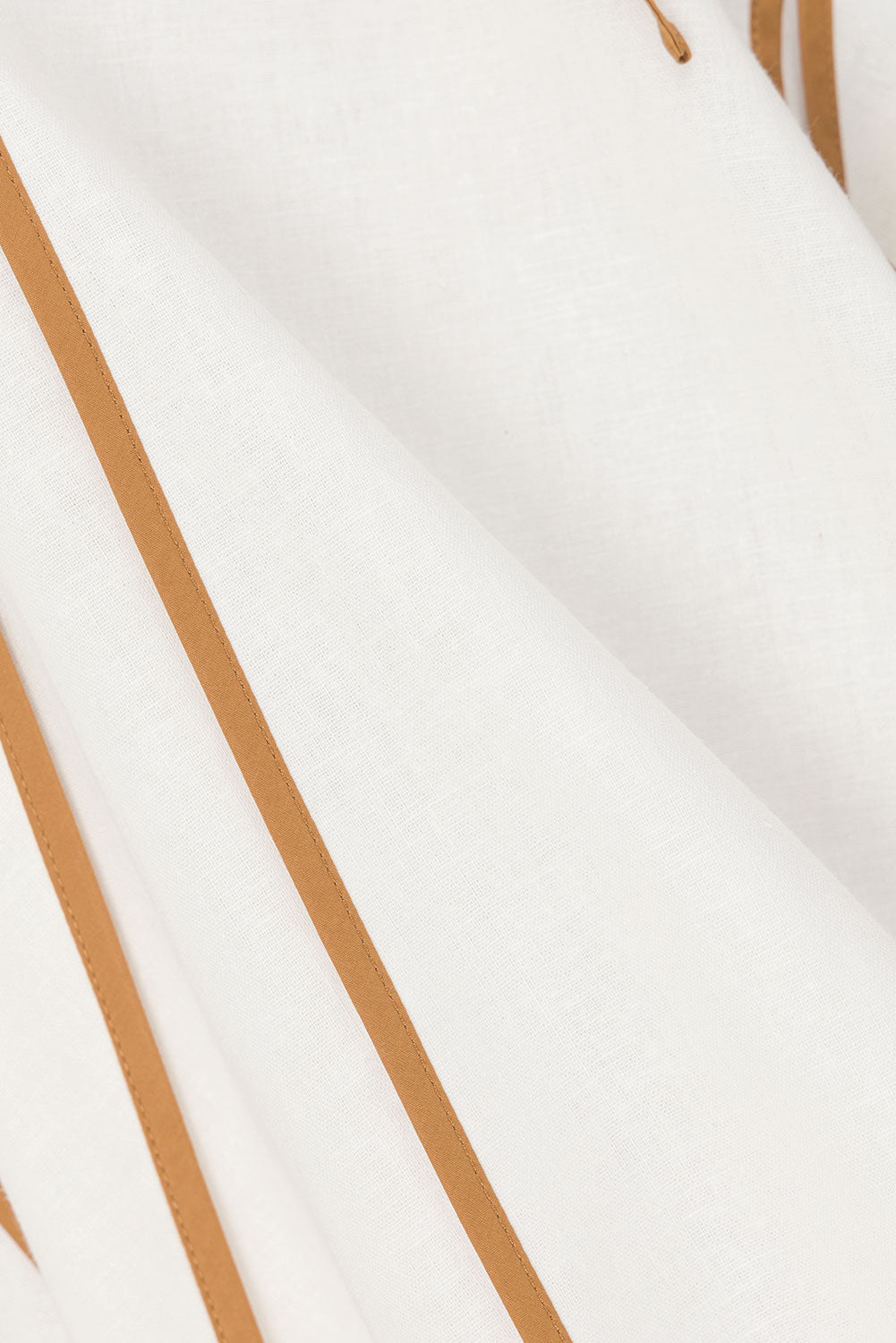 White Linen-Cotton Strappy Flouncy Jayne Top