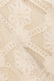Beige Crochet Lace Rosiah T Shirt Top