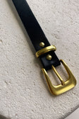 Black Buckle Thin Style Kalani Belt