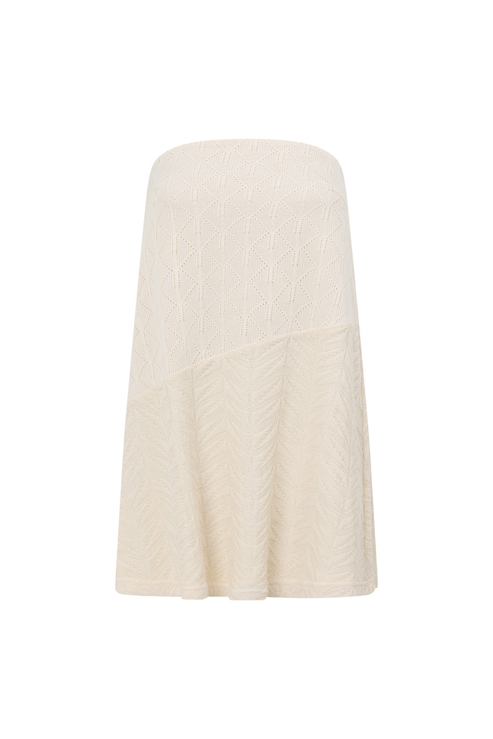 Beige Strapless Mini Addison Dress