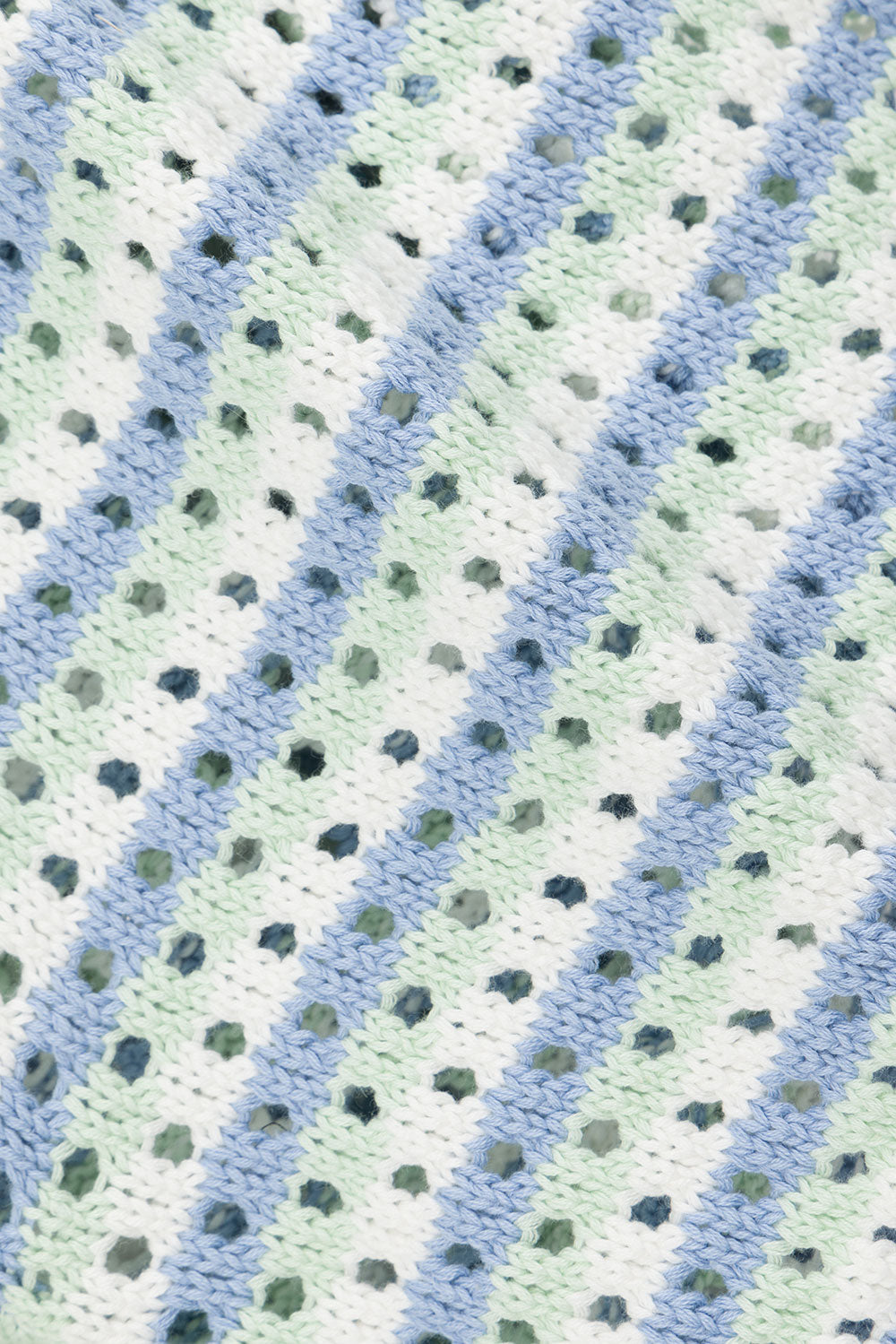 Chantel Knit Shorts - Blue Green White