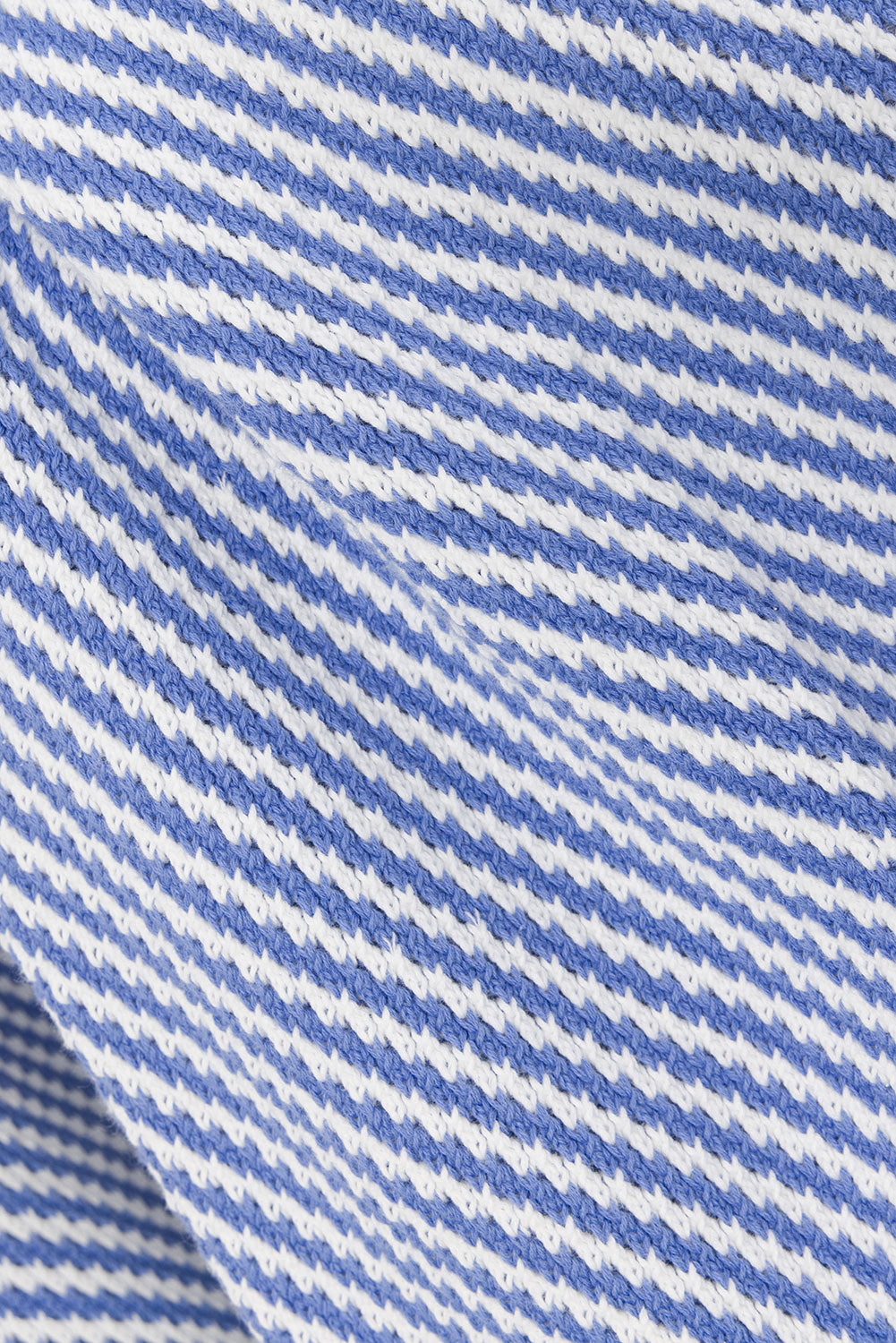 Blue and White Stripe Woven Wide Leg Billy Pants