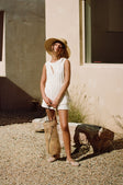 Cream Textured Cut Out Jojo Top