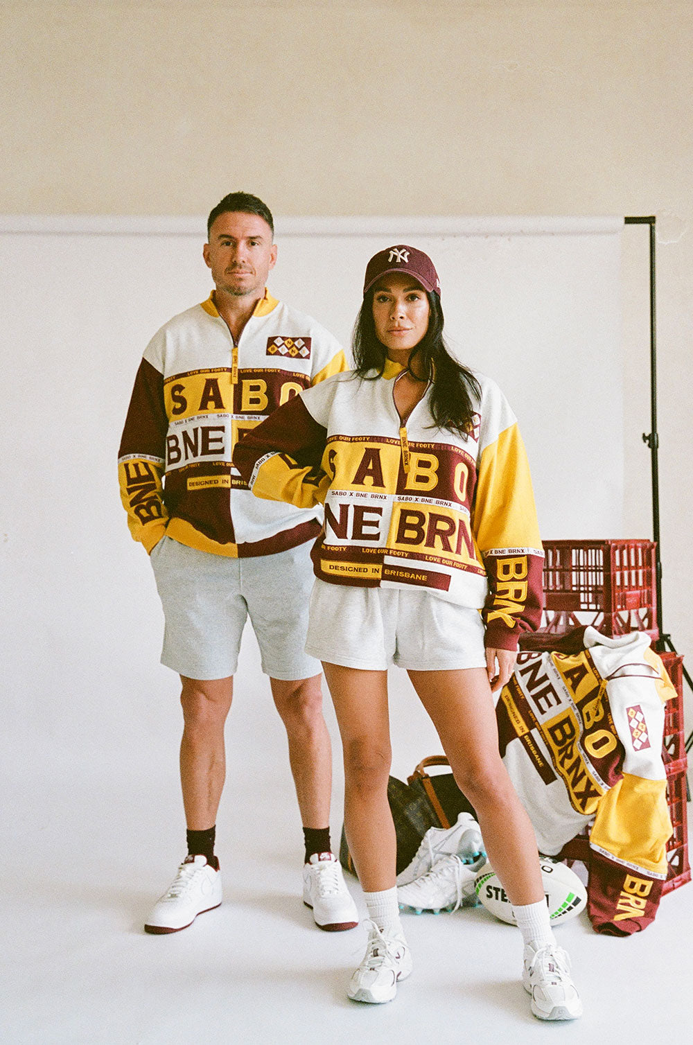 Yellow BRNX X SABO Vintage Oversized Sweater