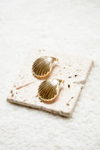 Marina Shell Earrings - Gold
