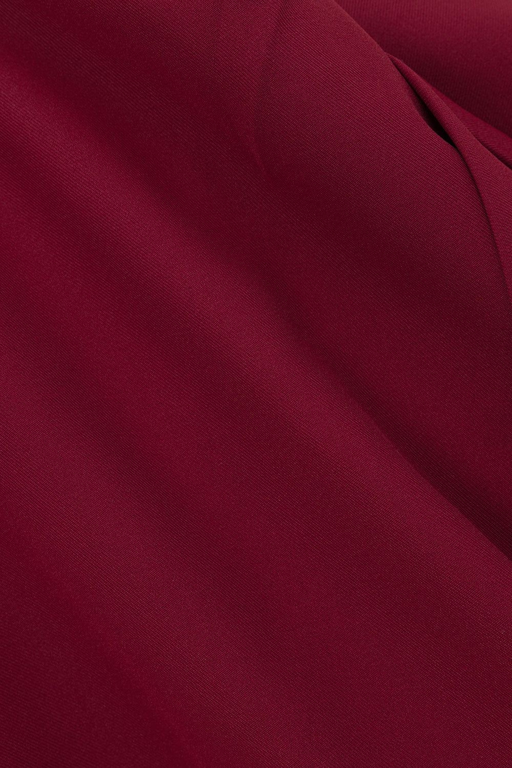 Burgundy Red Flared Mini Camellia Dress
