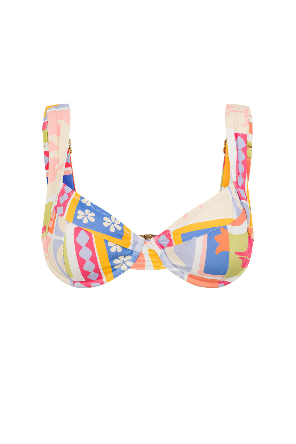 Solis Print Isles Balxonette Swim Top