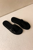 Black Transparent Open Toe Asuka Platform Sandals