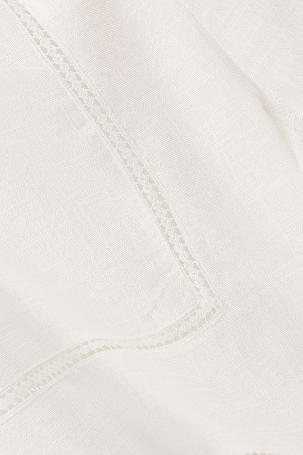 White Cheesecloth Elastic Drawstring Carissa Pants