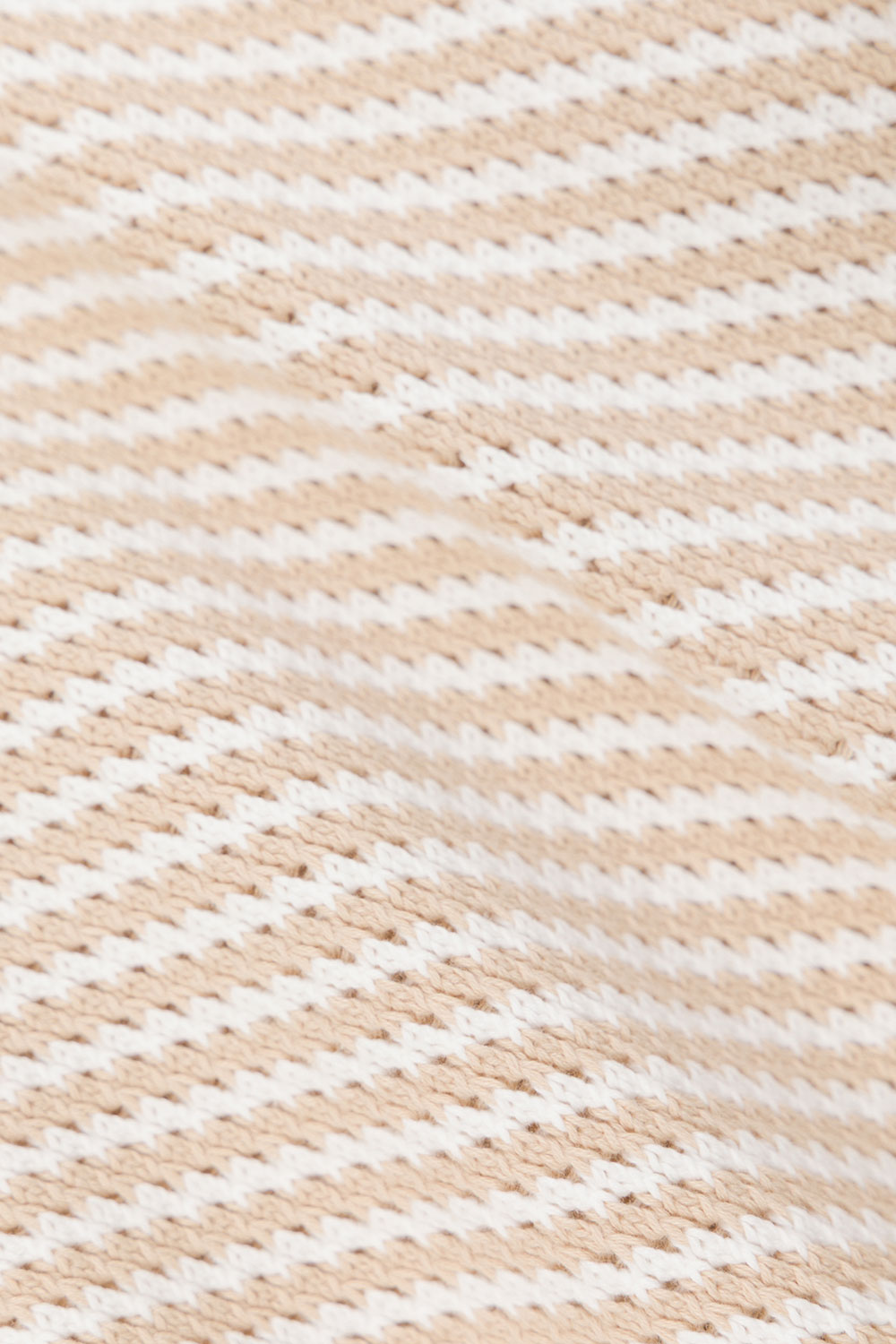Beige and White Stripe Woven Wrap Billy Top